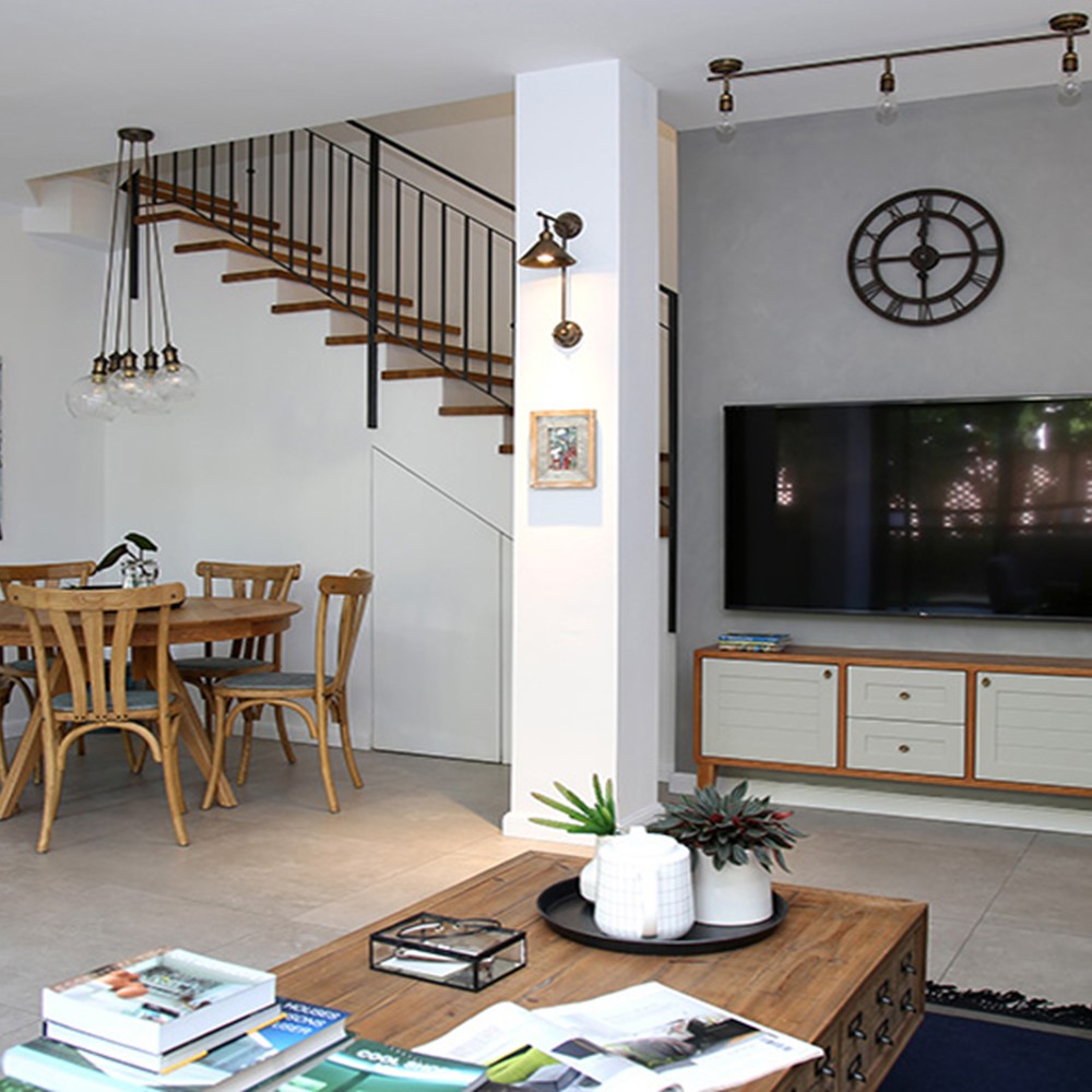 שיפוץ בית קומפקטי למשפחה צעירה - עיצוב נקי בניחוח כפרי צילום חגית גרוסמן